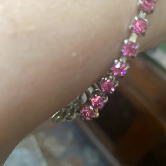 Vintage pink and white choker - Picture 4 of 6